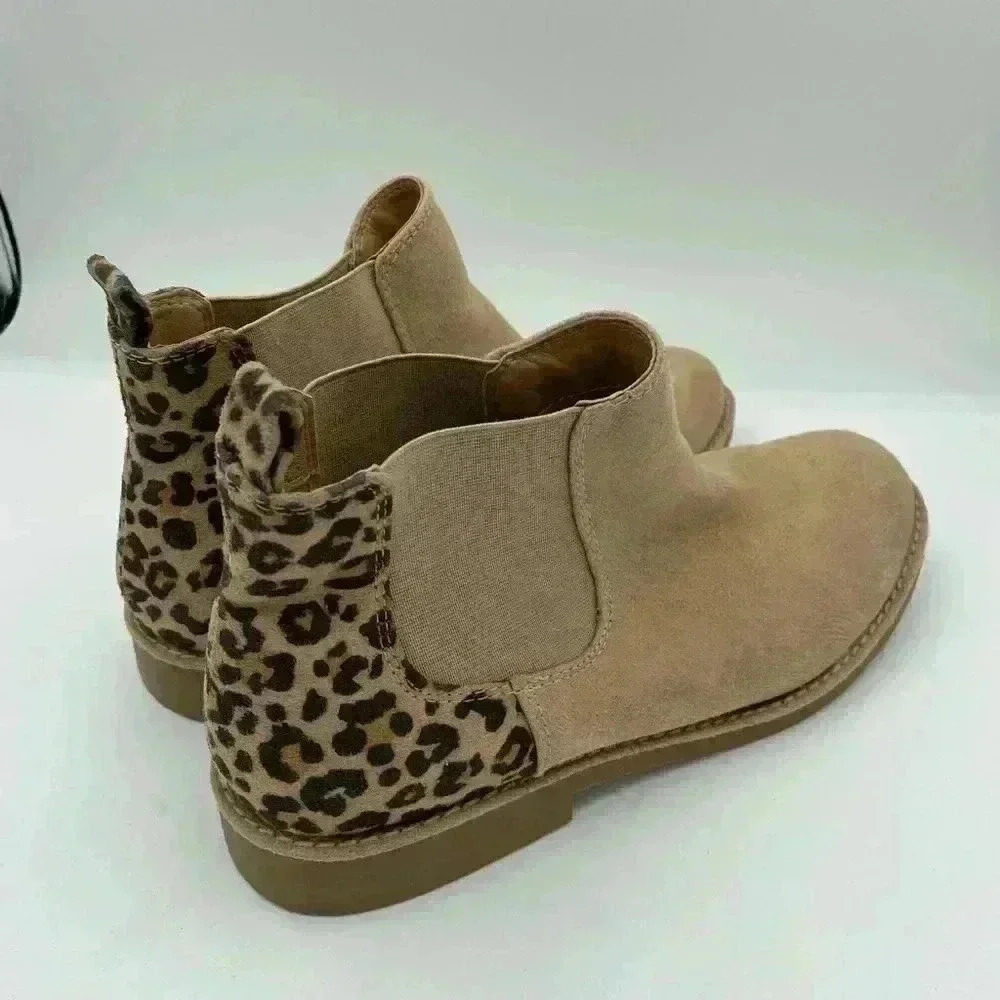 Seven Dials Marisah Womens Faux Leather Slip on Ankle Boots